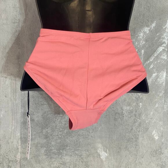 ROBIN PICCONE Pink Lemonade Lily Sash Hipster Moderate Coverage Bikini Bottoms - Picture 9 of 9